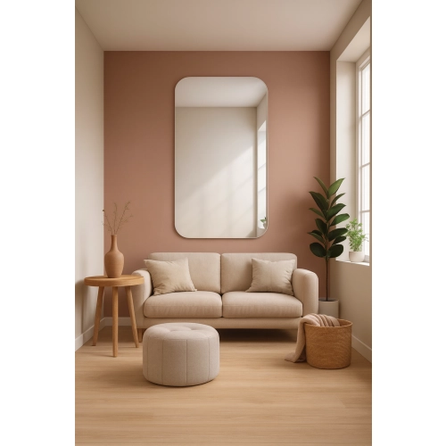 Lustro łazienkowe z zaokrąglonymi rogami - GAJA